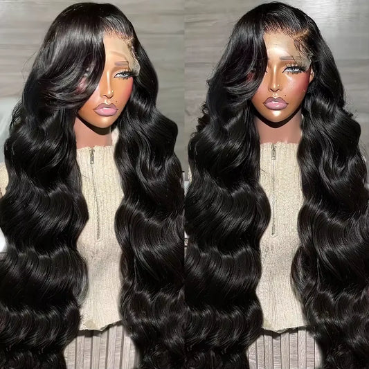 Black Body Wave Human Hair Wigs
