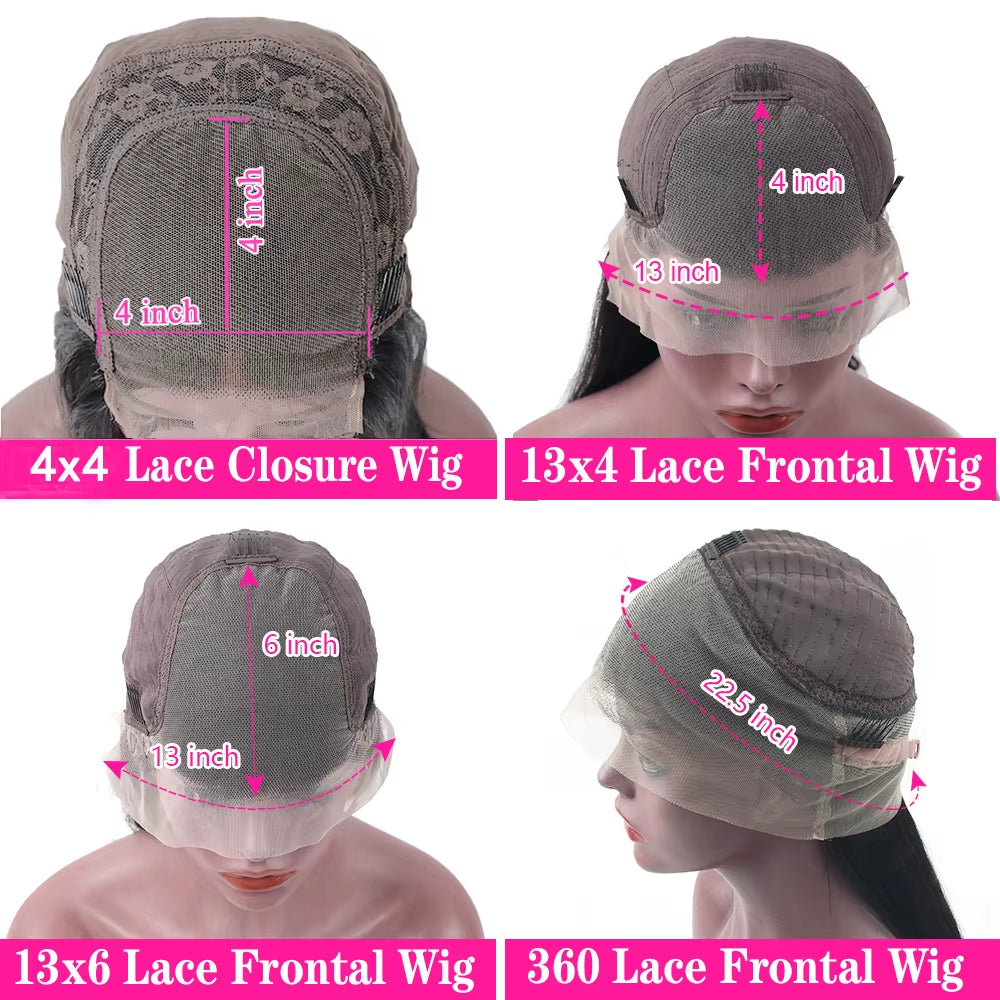 Brazilian Honey Brown Highlighted Straight Human Hair Lace Front Wigs - Pre-Plucked 13X4 and 13X6 Options