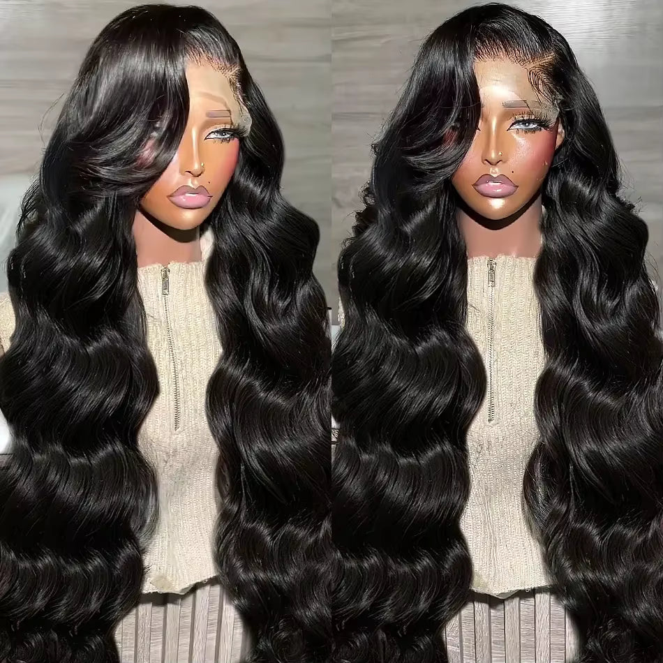 Black Body Wave Human Hair Wigs