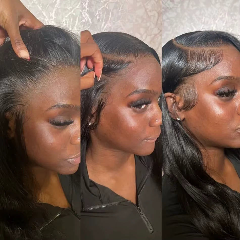 Black Body Wave Human Hair Wigs