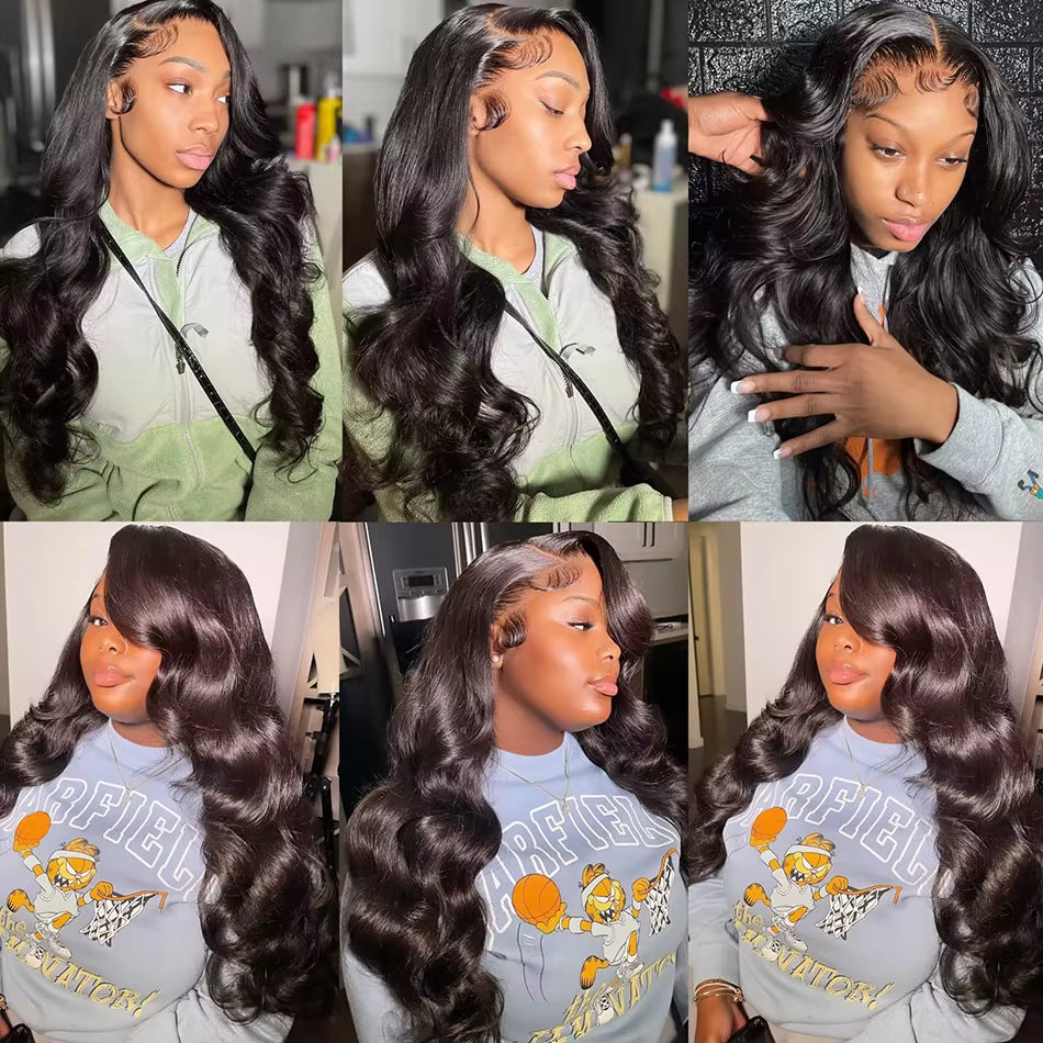 Black Body Wave Human Hair Wigs