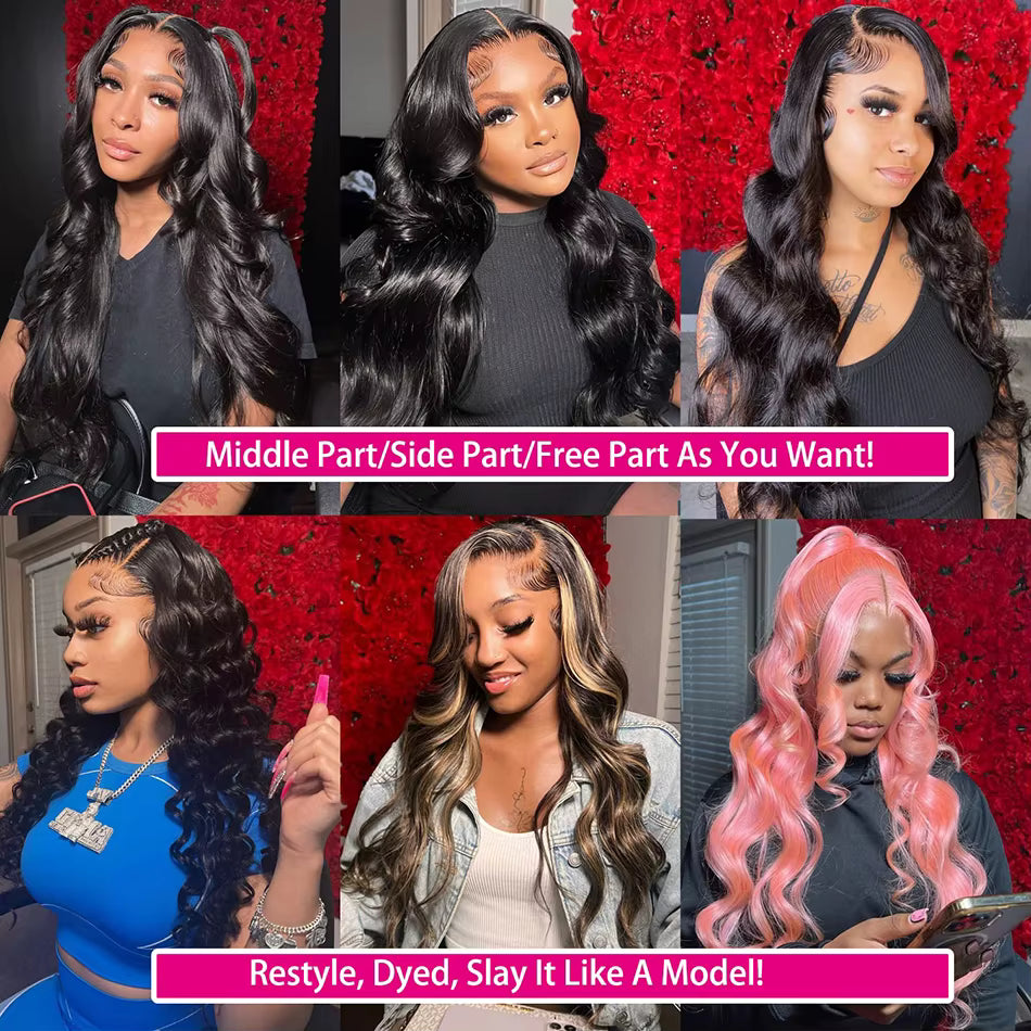 Black Body Wave Human Hair Wigs